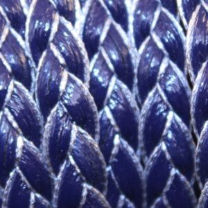 platte vlecht 8mm donker blauw