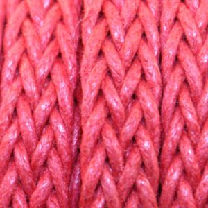 gevlochten waxkoord 8mm rood