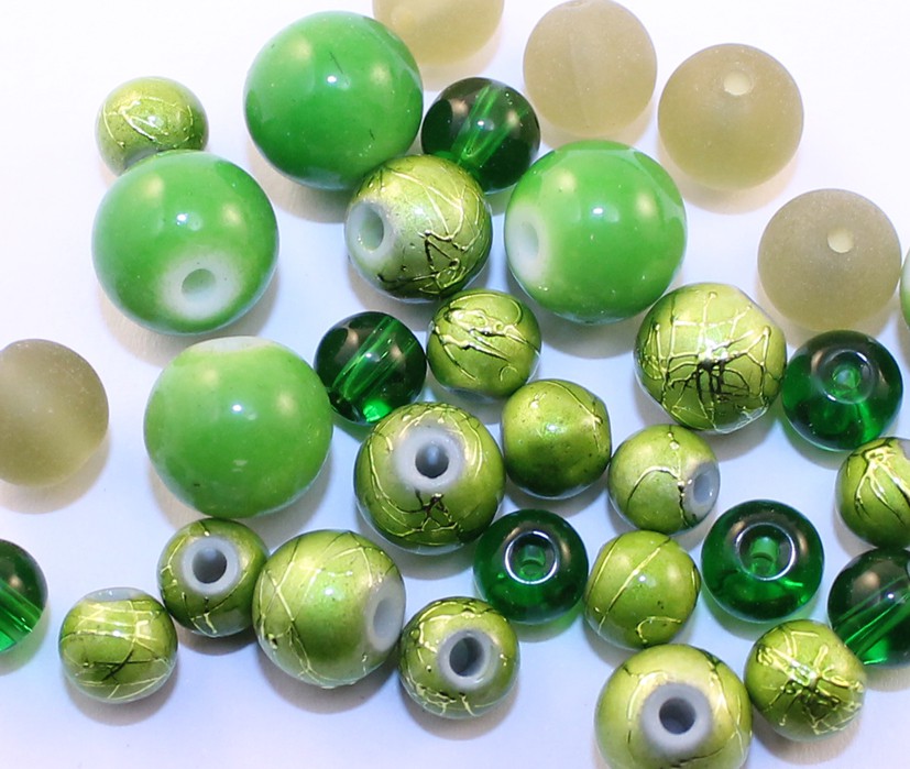 kralenmix groen