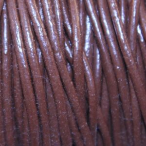 Ronde leren veter bruin 1,5mm