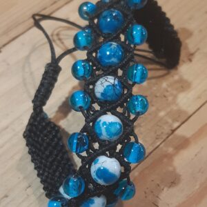 Macrame workshop pakket 22 vissengraat met kralen