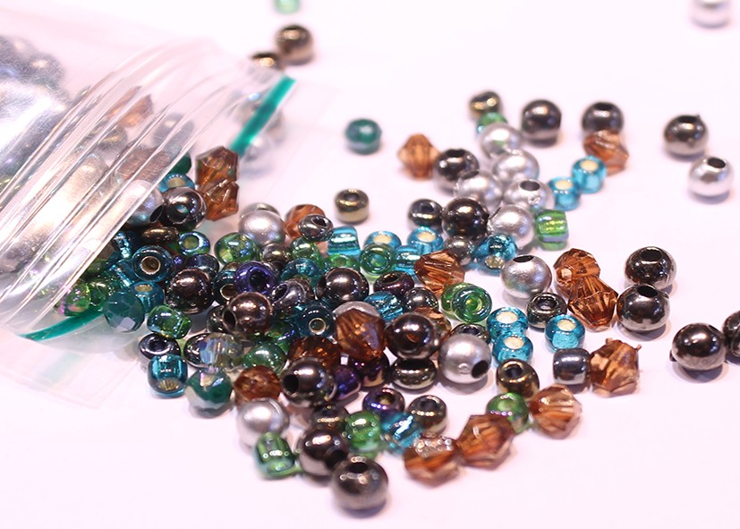 kralenmix 3/4mm groen bruin