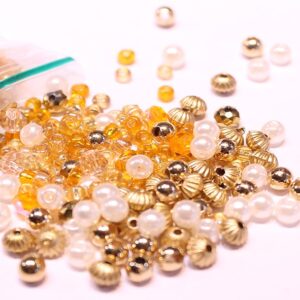 kralenmix 3/4mm oranje